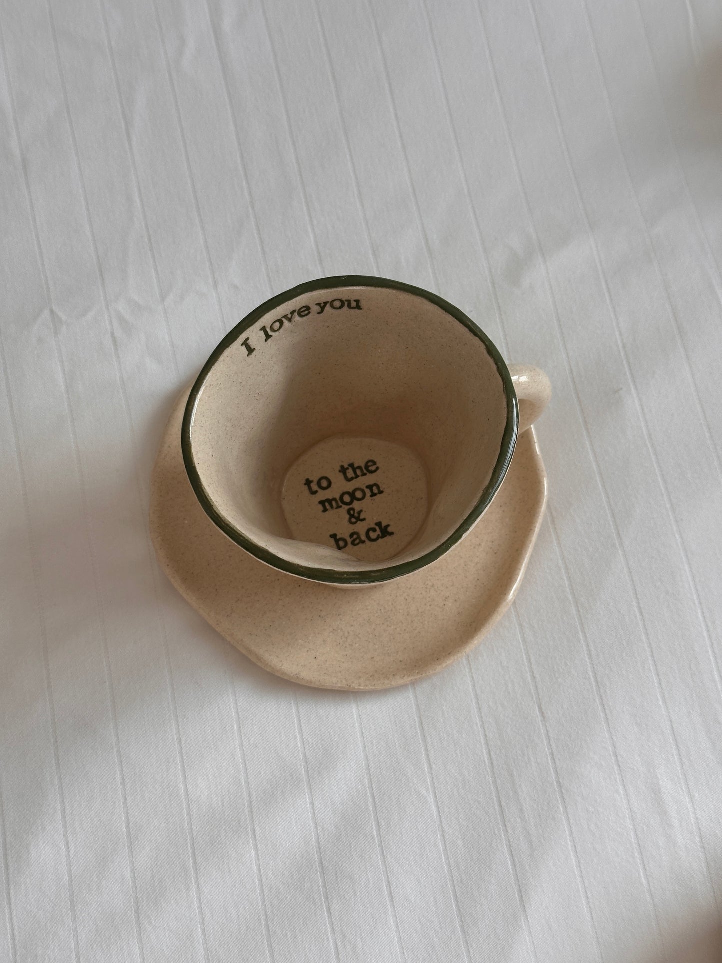 “I love you, to the moon & back” Mug (PRE-MADE)