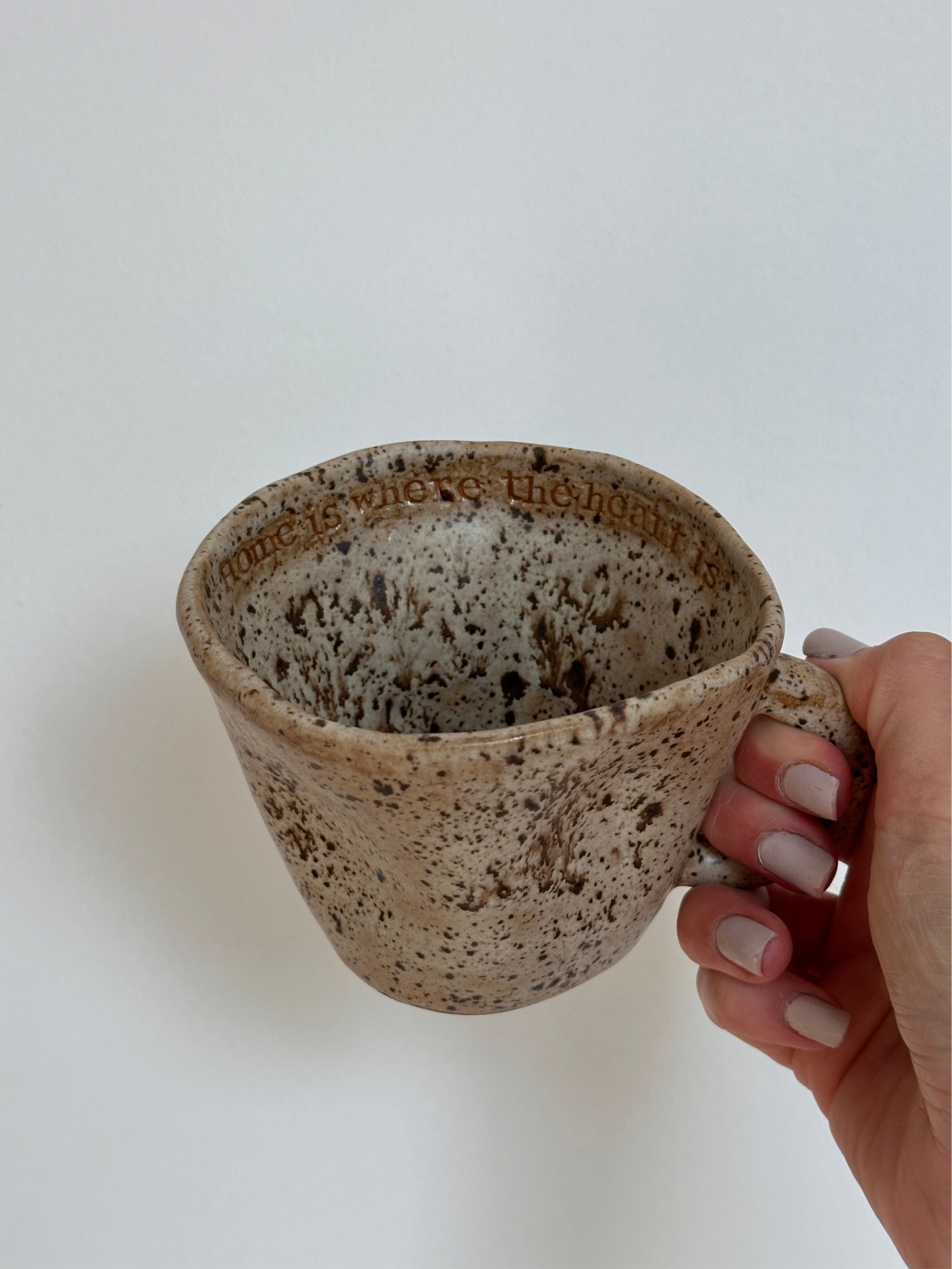 Snowy Speckle Mug