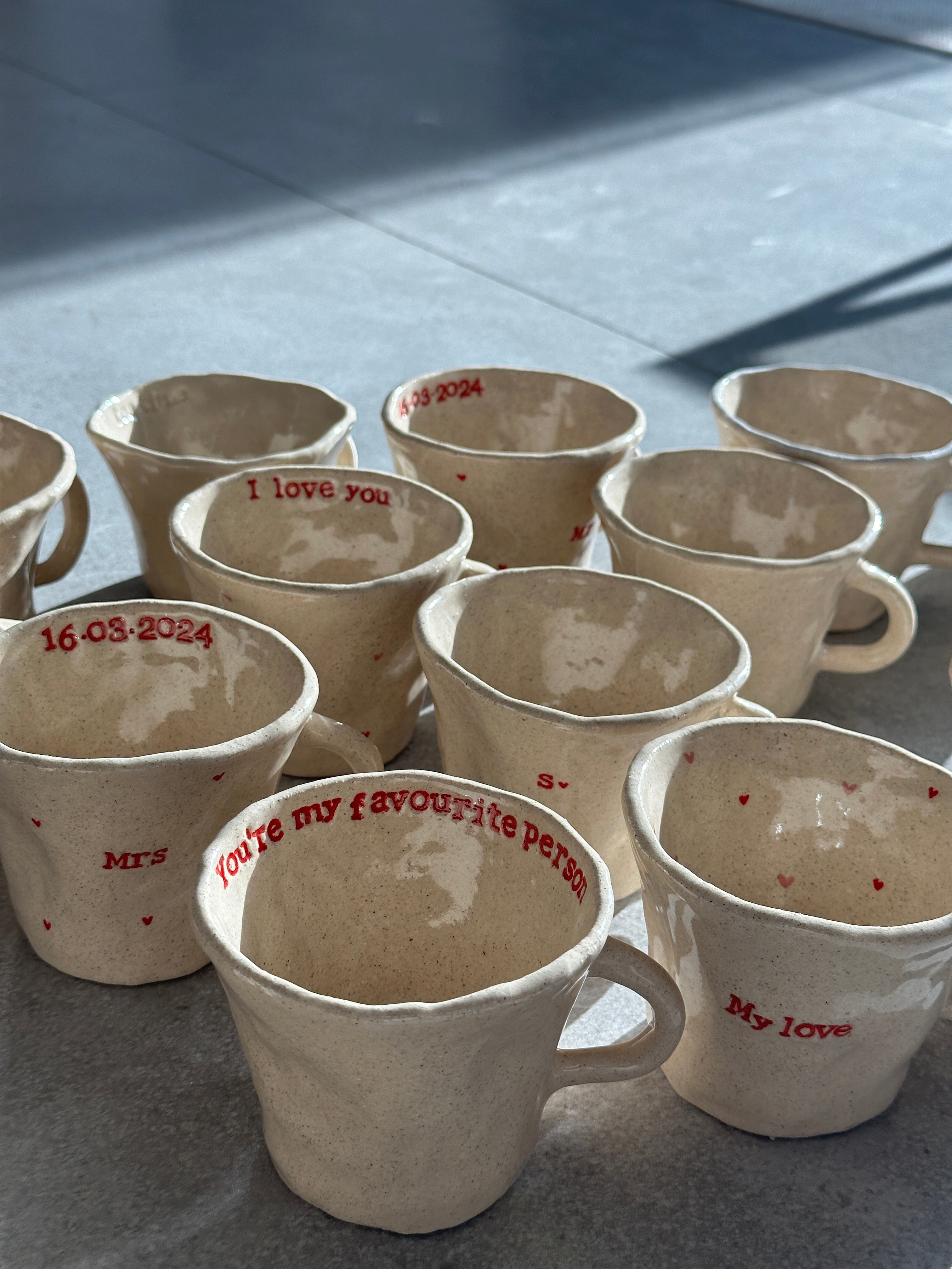 Personalised Handmade Ceramic Mugs Tranquilo Ceramics Personalised Handmade Ceramic Mugs Tranquilo Ceramics